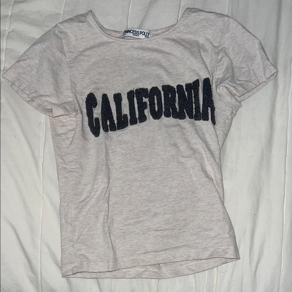 Princess Polly Cream California Tee